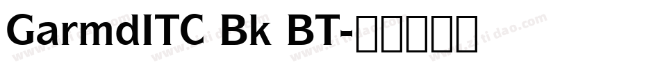 GarmdITC Bk BT字体转换